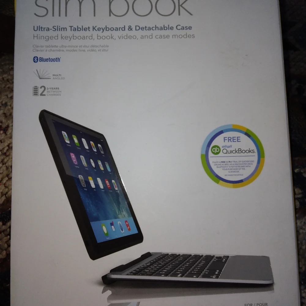 Case and keyboard for iPad air